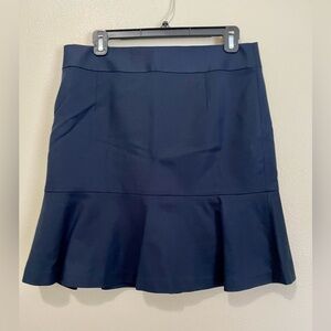 NWOT Banana Republic Skirt Womens 8 Navy A-Line Fit Flare Lined Workwear Dressy